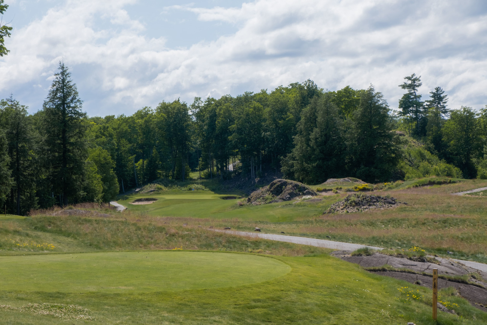 No. 8 · Par 4 · 345 yards at Greywalls: The Sleeper